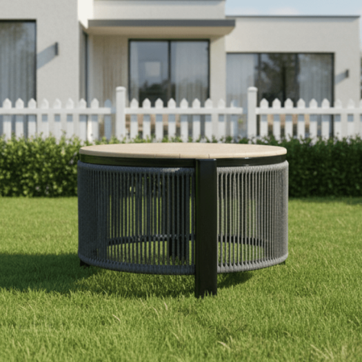 5-Piece Modern Gray Outdoor Seating Set