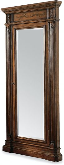 Floor Mirror W/Jewelry Armoire Storage