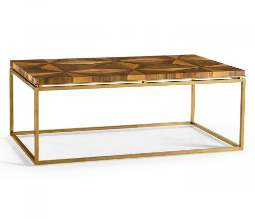 JC Modern - Eclectic Collection - Rectangular Bookmatched Walnut Coffee Table