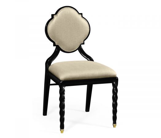 JC Modern - Twist Collection - Black Barleytwist Dining Side Chair