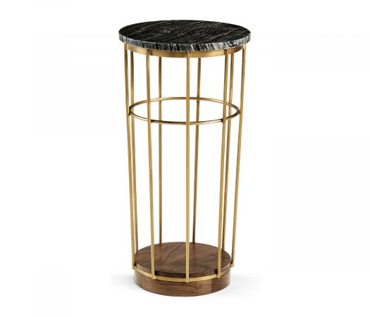 JC Modern - Langkawi Collection - Brass & Marble Round Side Table