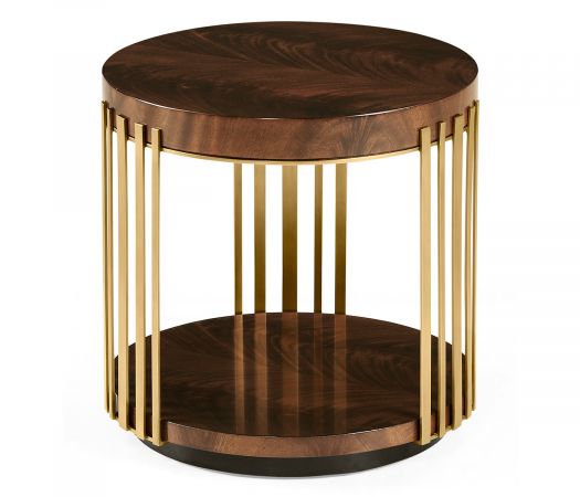 JC Modern - Langkawi Collection - Round Antique Mahogany End Table