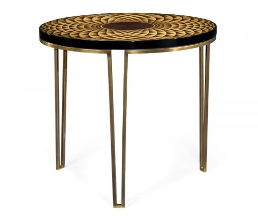 JC Modern - Op Art Collection - Helical Round Lamp Table