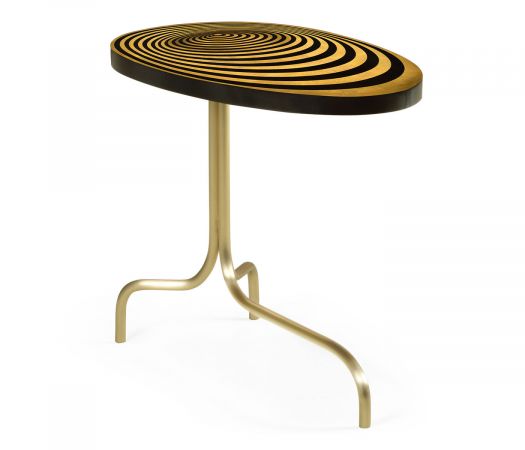 JC Modern - Op Art Collection - Oval Sofa Table with Tripod Base