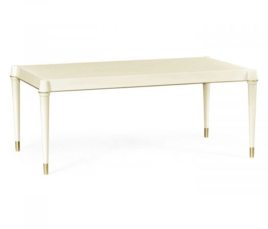 JC Modern - Eclectic Collection - Ivory Painted Coffee Table