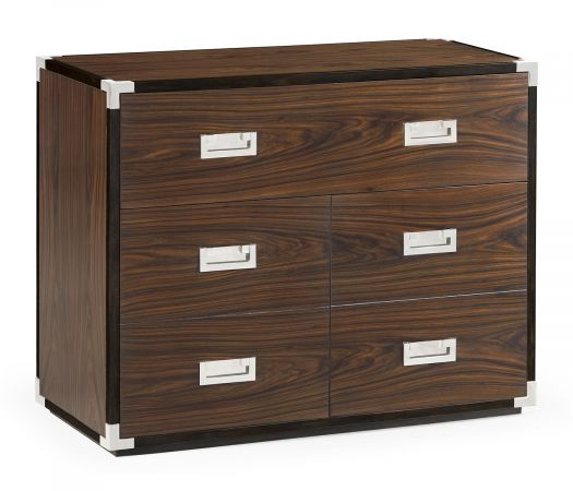 JC Modern - Campaign Collection - Campaign Style Dark Santos Rosewood Filing Cabinet