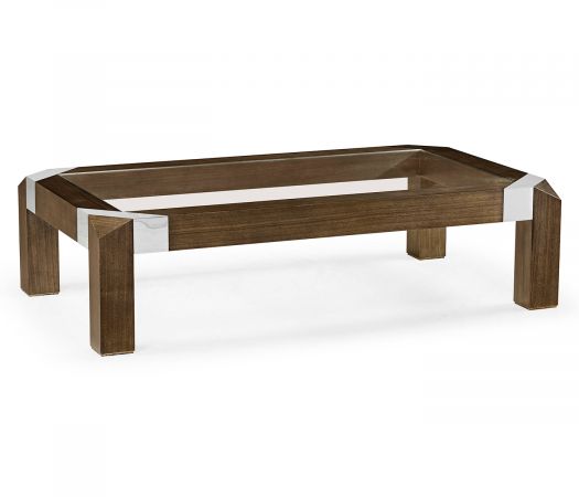 JC Modern - Gatsby Collection - Bevelled Dark Grey Walnut Coffee Table