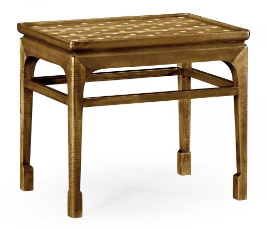 William Yeoward Collected - Urban Cool - Leyburn Natural Acacia & Polka Dot Mini Table