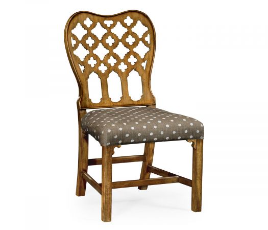 William Yeoward Collected - Uptown Classic - Kingsley Grey Fruitwood Side Chair