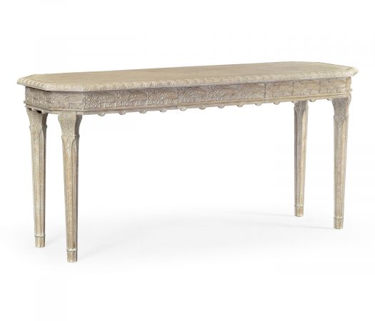 William Yeoward Collected - Country House Chic - Bellefontaine Venetian White Oak Console Table