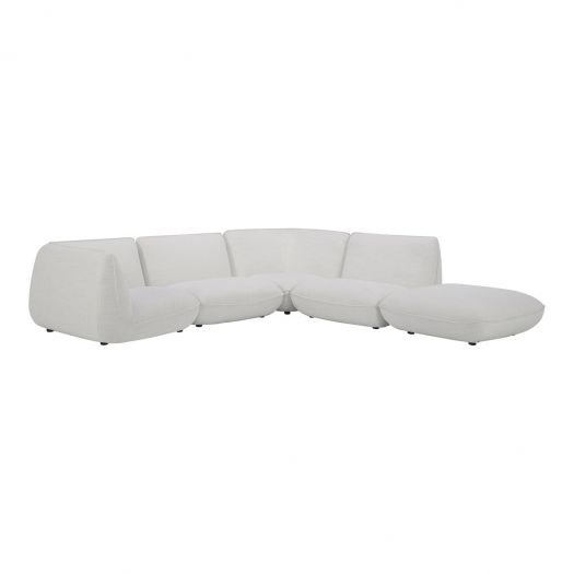 Zeppelin Dream Modular Sectional Salt Stone White