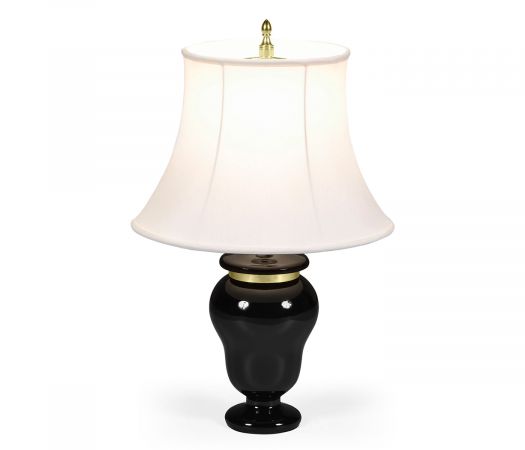 Churchman Collection - Black & Brass Urn Table Lamp