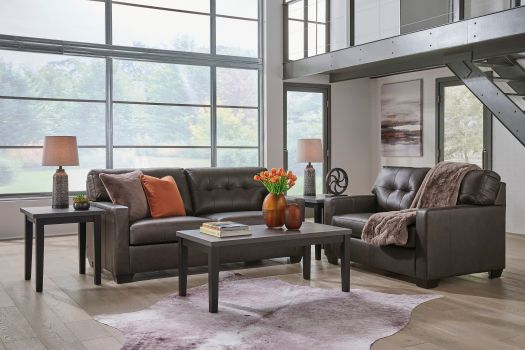 Belziani Black Sofa Set
