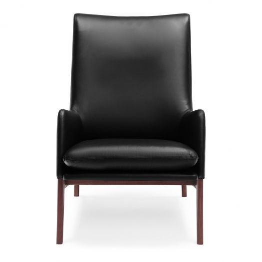 Asta Leather Chair Black