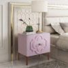 Anna Pink Lacquer Side Table