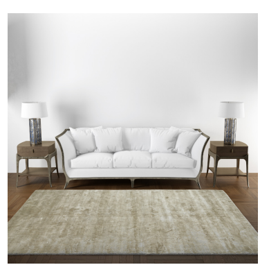 RUDA wavy beige and white Rug