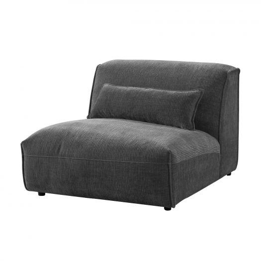 AlDana black armless seater