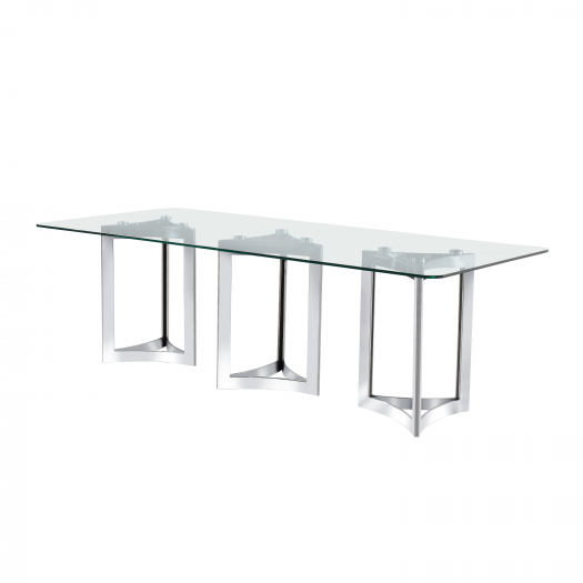 Alexa Glass Top Dining Table