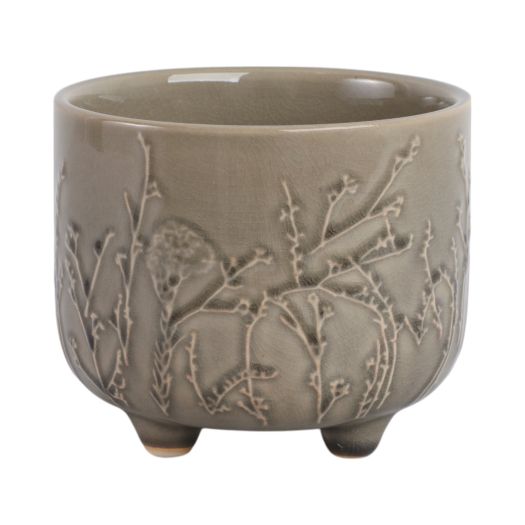 6 FLOWER BRANCHES PLANTER, CREAM