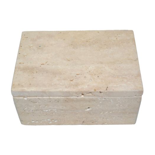 6 Travertine Box, Tan