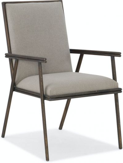 Fairview Metal Upholstered Arm Chair