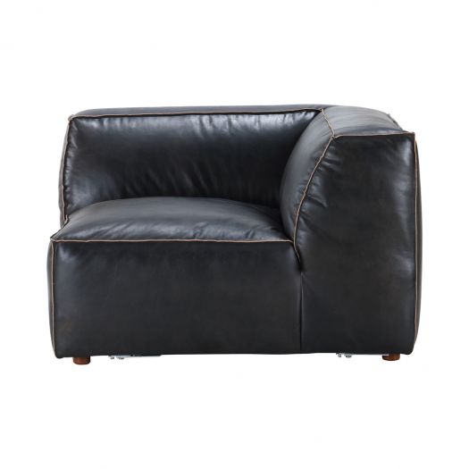 Luxe Corner Chair Antique Black