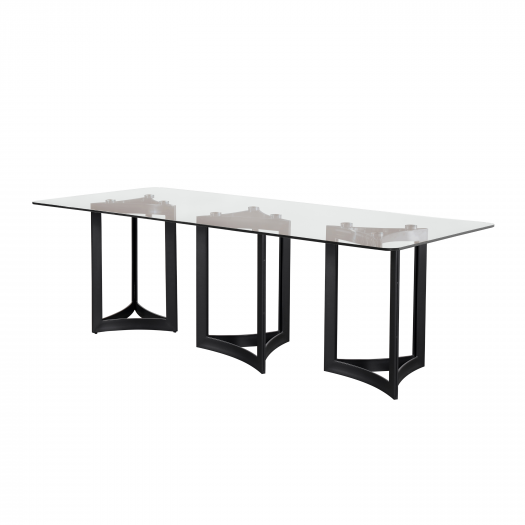 Alexa Glass Top Dining Table