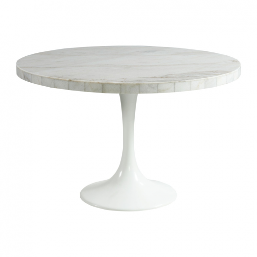 Celeste Round Dining Table In White