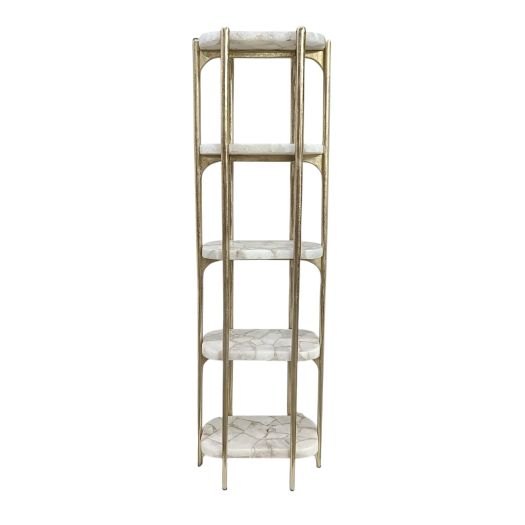 78 Cando White Quartz Etagere