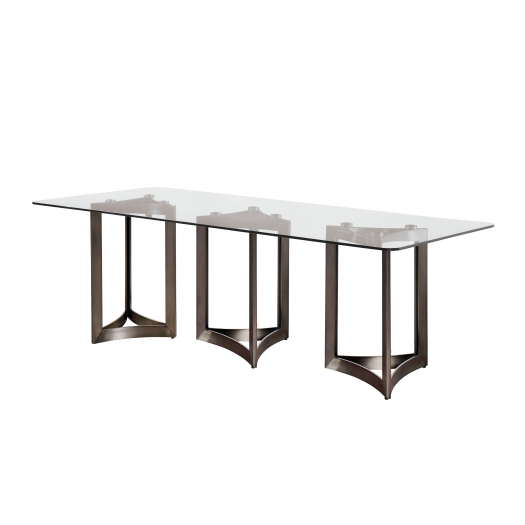 Alexa Glass Top Dining Table