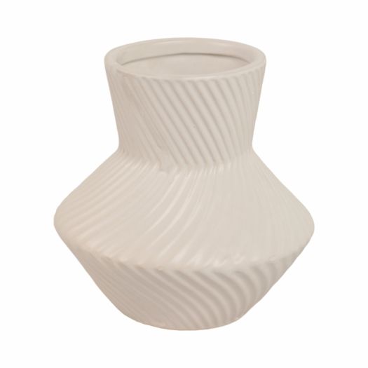 8 Modern Totem Vase, White