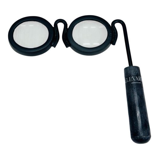 8 Shimon Magnifying Glasses W/black Marble Handle