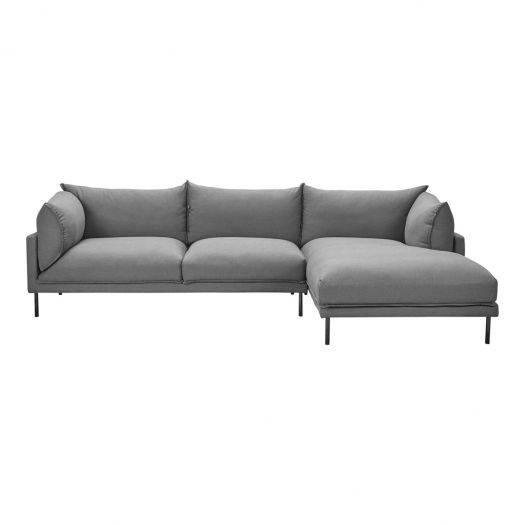 Jamara Sectional Charcoal Right