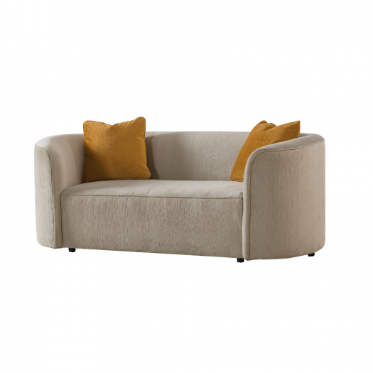 Dana Beige Mustard Loveseat (182cm)