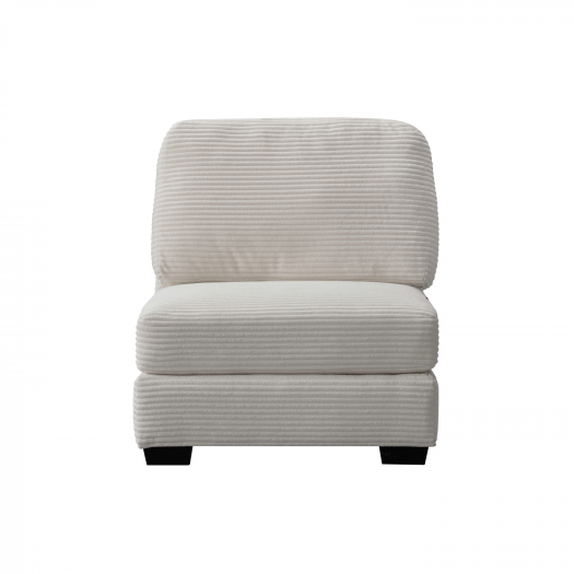 Luna Cream Armless Chair W88