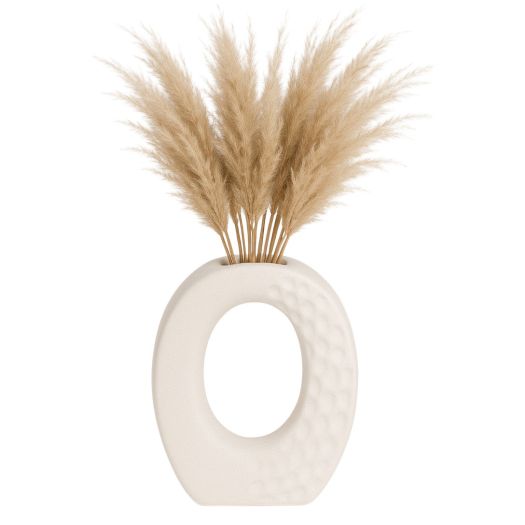 Rough Finish Open Cut-out With Vase Opening