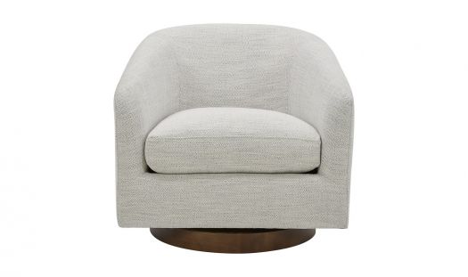 Oscy Swivel Chair Splashed White