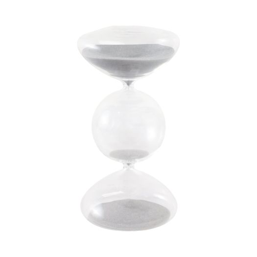 8x4 Glass 30min Large Bubble Sandtimer, Clear