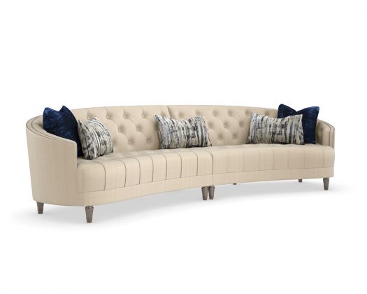 Classic Elegance - Sofa Sectional (Dark Blue)