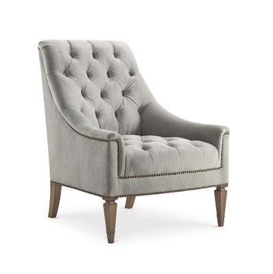 Classic Elegance -Tufted Chair (Grey)