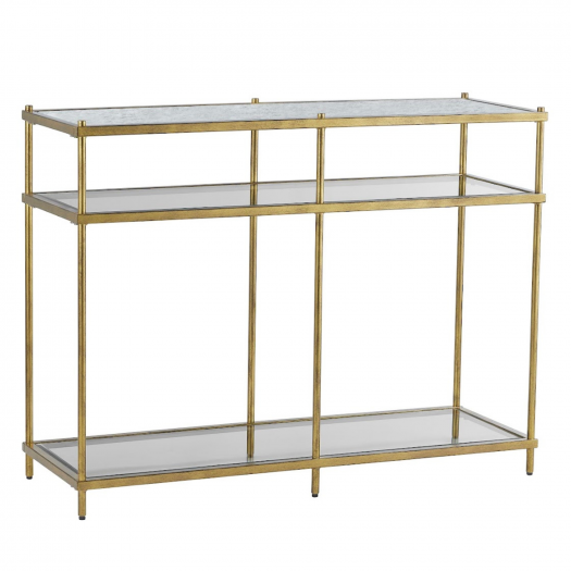 Gold Foil finish Console TABLE