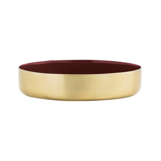 DIA185 BOWL IN GOLD AND RED COLOUR