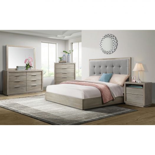 Arcadia Grey King Bedroom Set