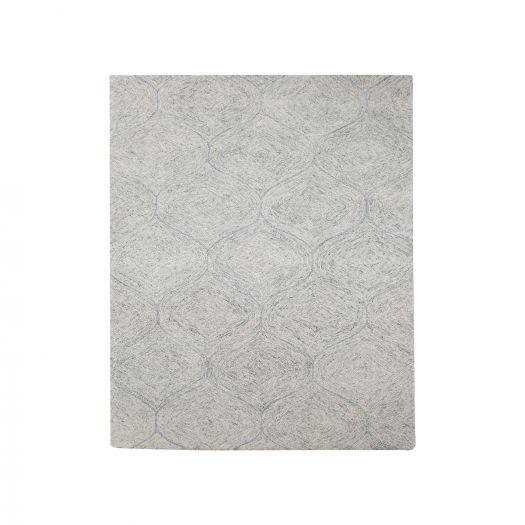 Modern Trellis Rug in Light Gray