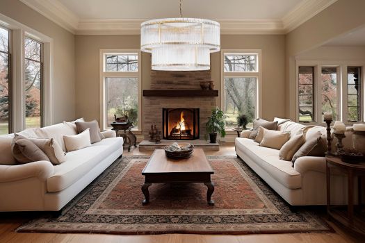 Abdul 48" Dia Pendant Lamp