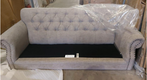 Nebraska Grey Sofa-Auction