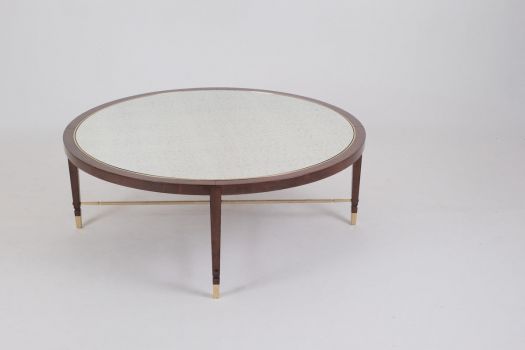 AA SILVER ROUND COFFEE TABLE