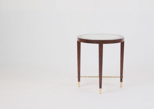 AA SILVER ROUND SIDE TABLE