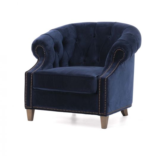 Amelia Velvet Accent Chair (96Cm)