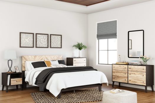 Black Piperton Full Platform Bedroom set